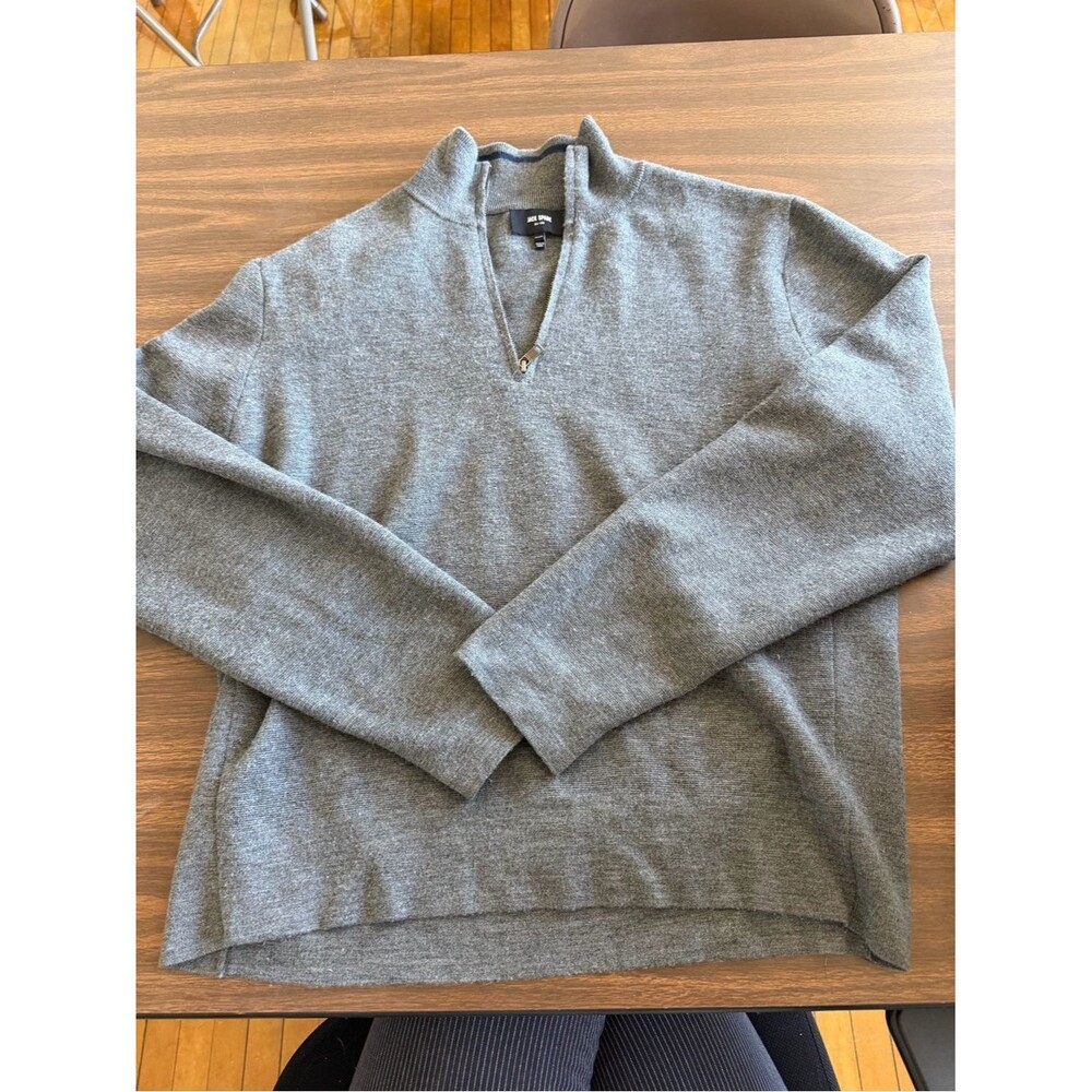 Jack Spade Gray Half-Zip Mock Neck Sweater